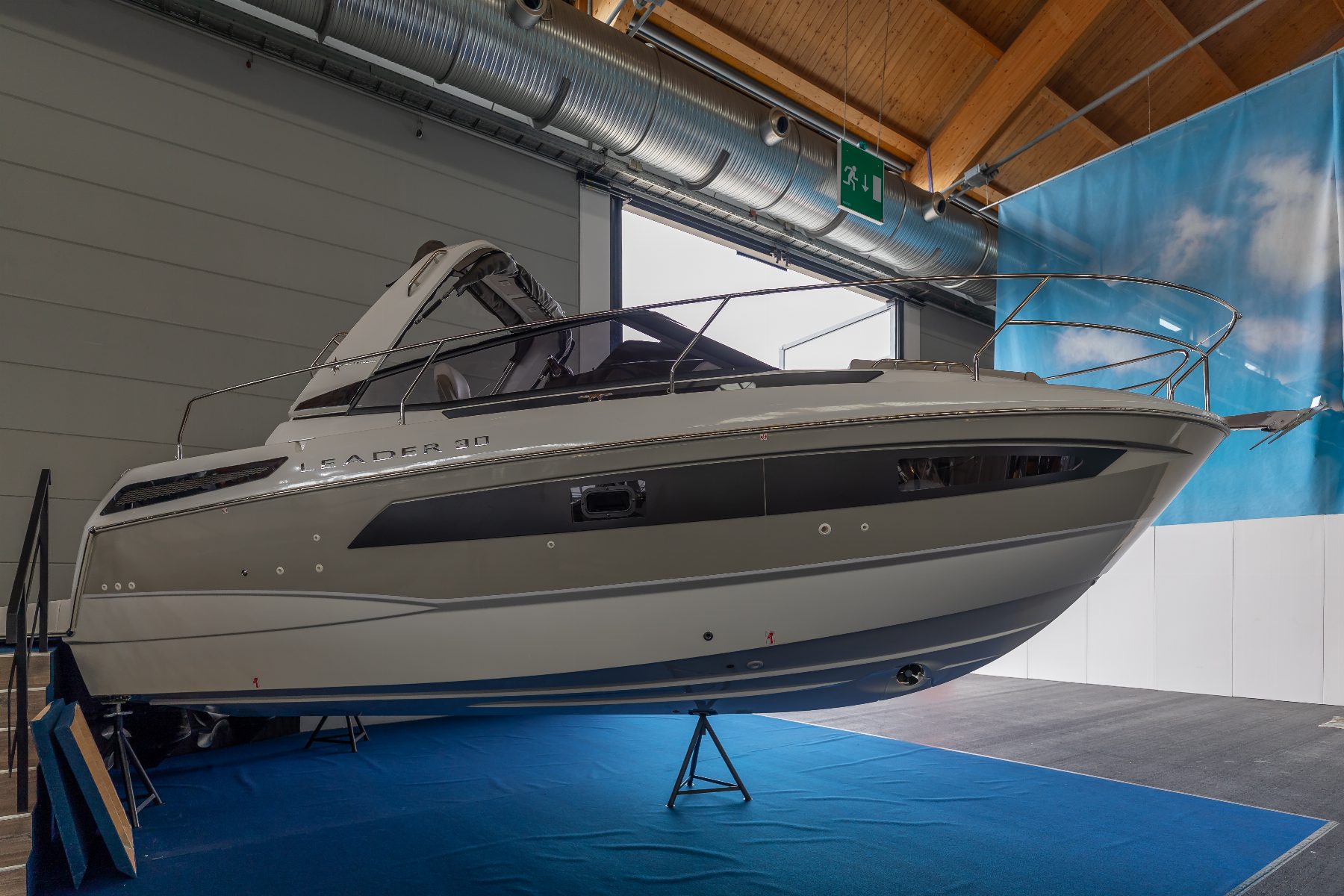 Exterior deck of a Jeanneau yacht overlooking the Mauritian lagoon